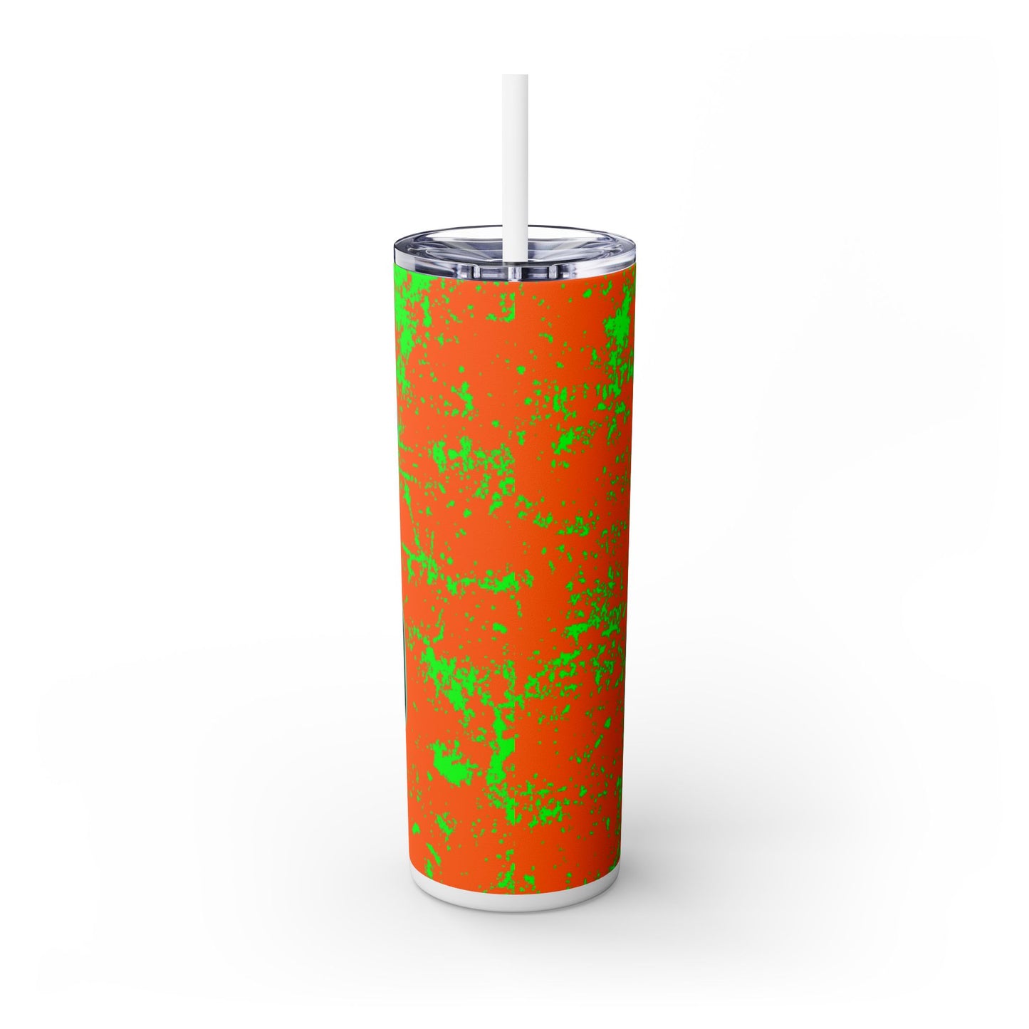 Slouk10 Skinny Tumbler with Straw, 20oz