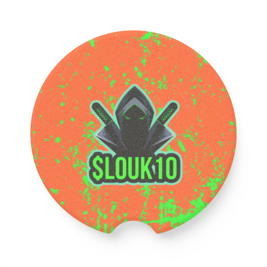 Stylish Slouk10 Soapstone Car Coaster, Unique Car Accessory, Custom Coasters, Fun Gift for Drivers, Vehicle Interior Decor