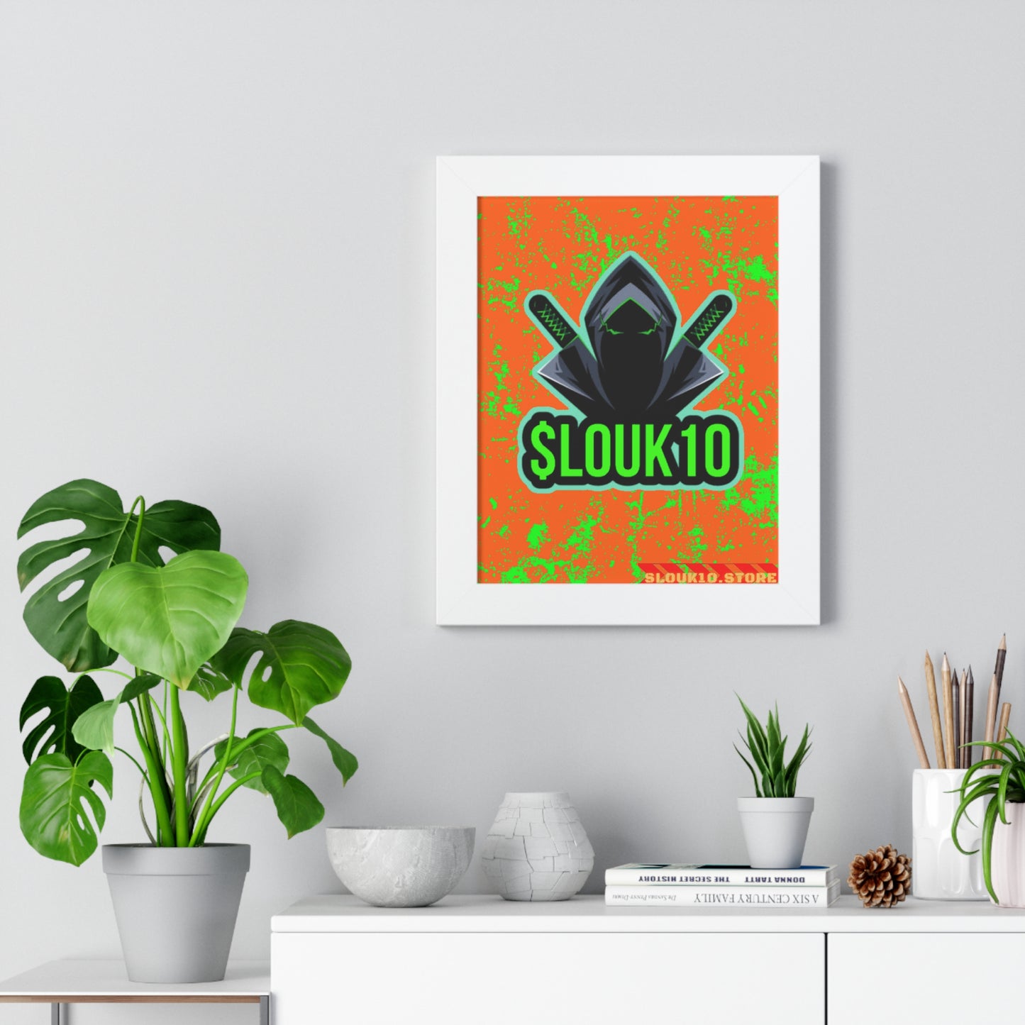 Framed Vertical slouk10 Poster