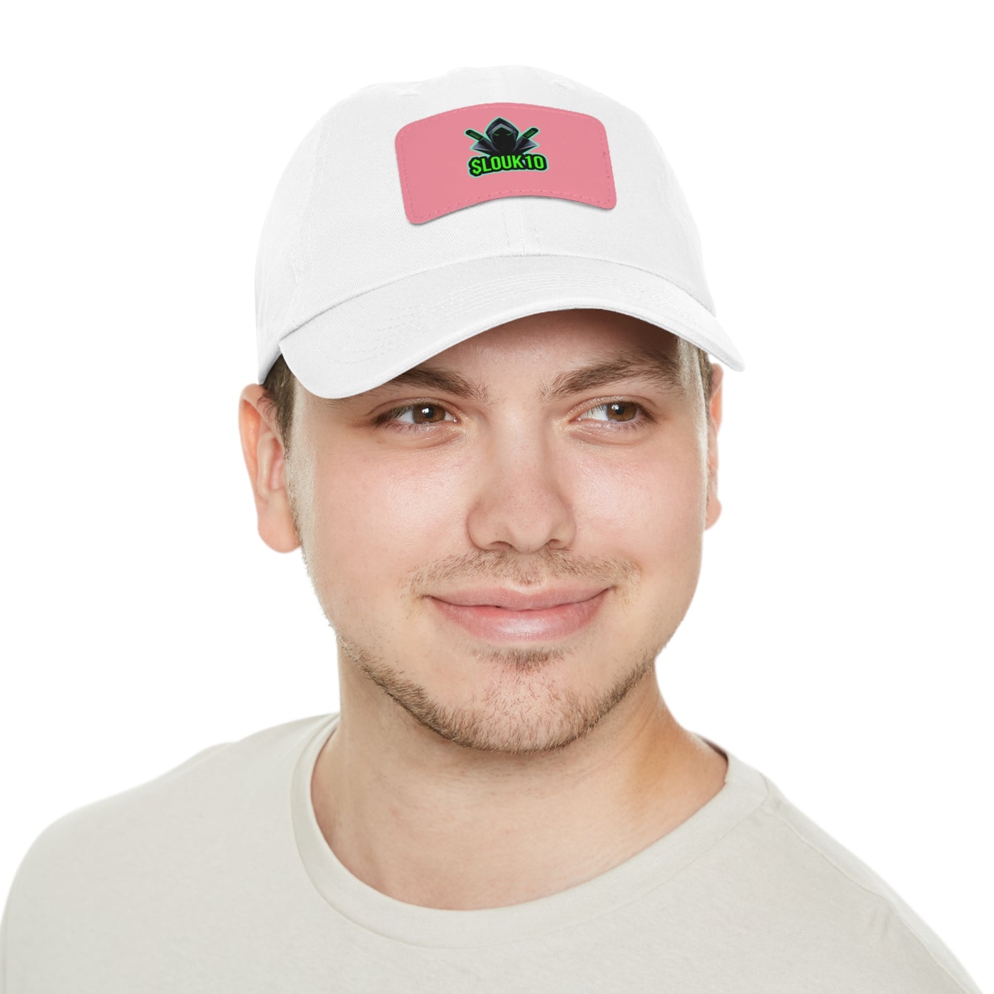 Slouk10 Dad Hat with Leather Patch (Rectangle)