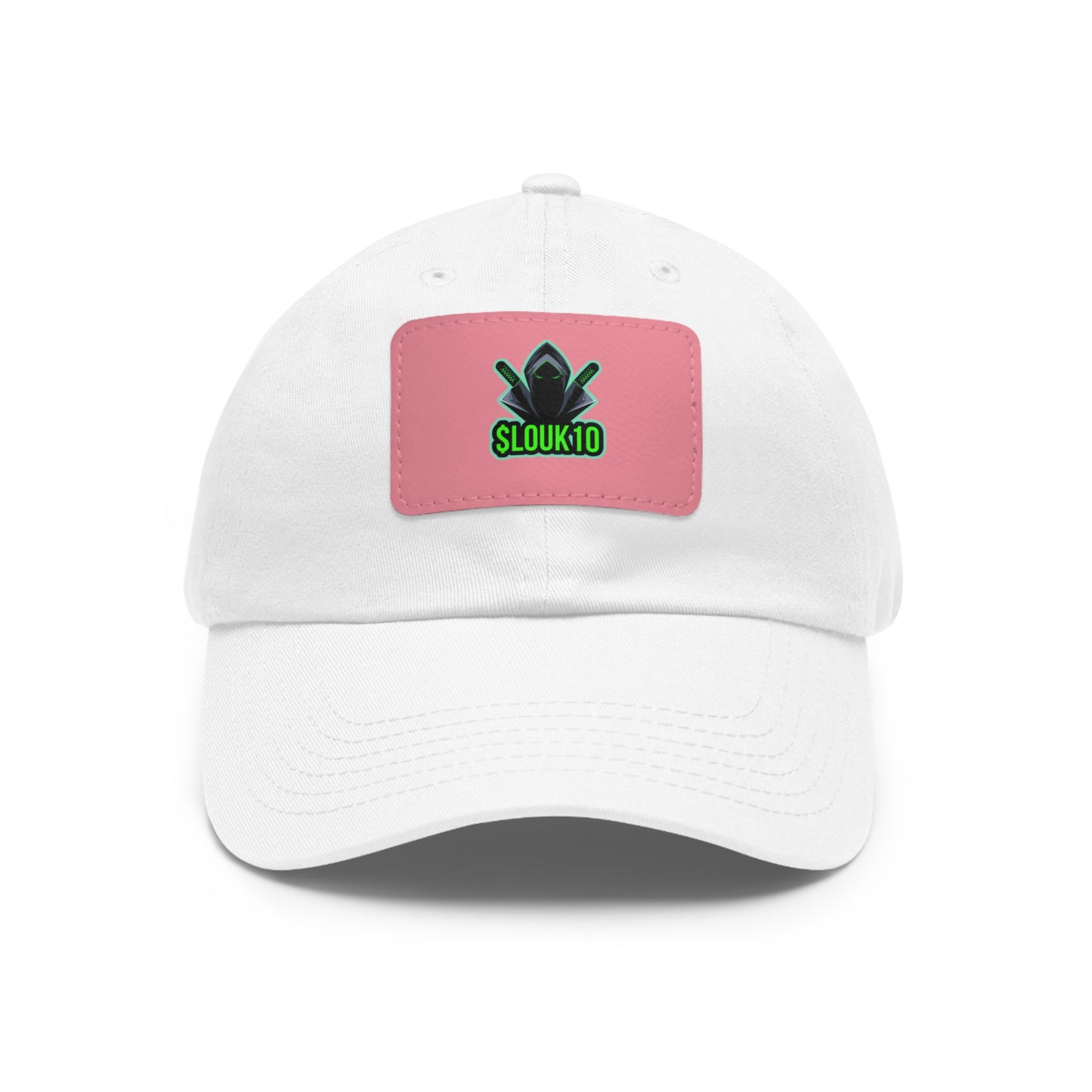Slouk10 Dad Hat with Leather Patch (Rectangle)