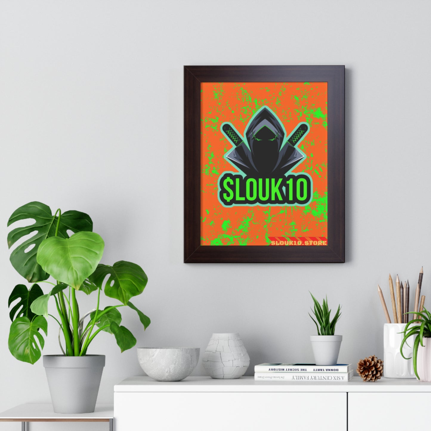 Framed Vertical slouk10 Poster