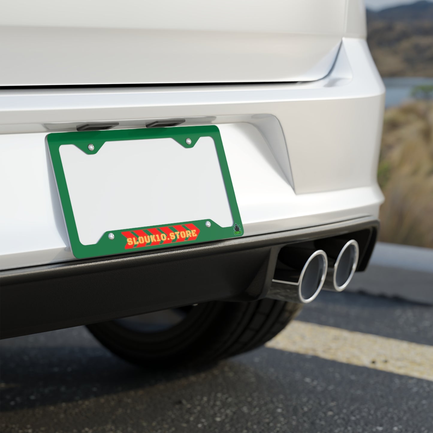 Metal slouk10 License Plate Frame