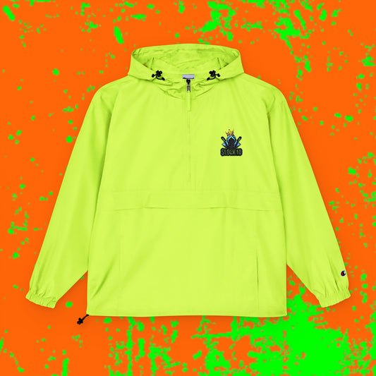 King Slouk Champion Vibrant Packable Anorak Jacket – Unisex Outdoor Essential, Lightweight Windbreaker, Perfect for Travel, Festivals, and Everyday Adventures