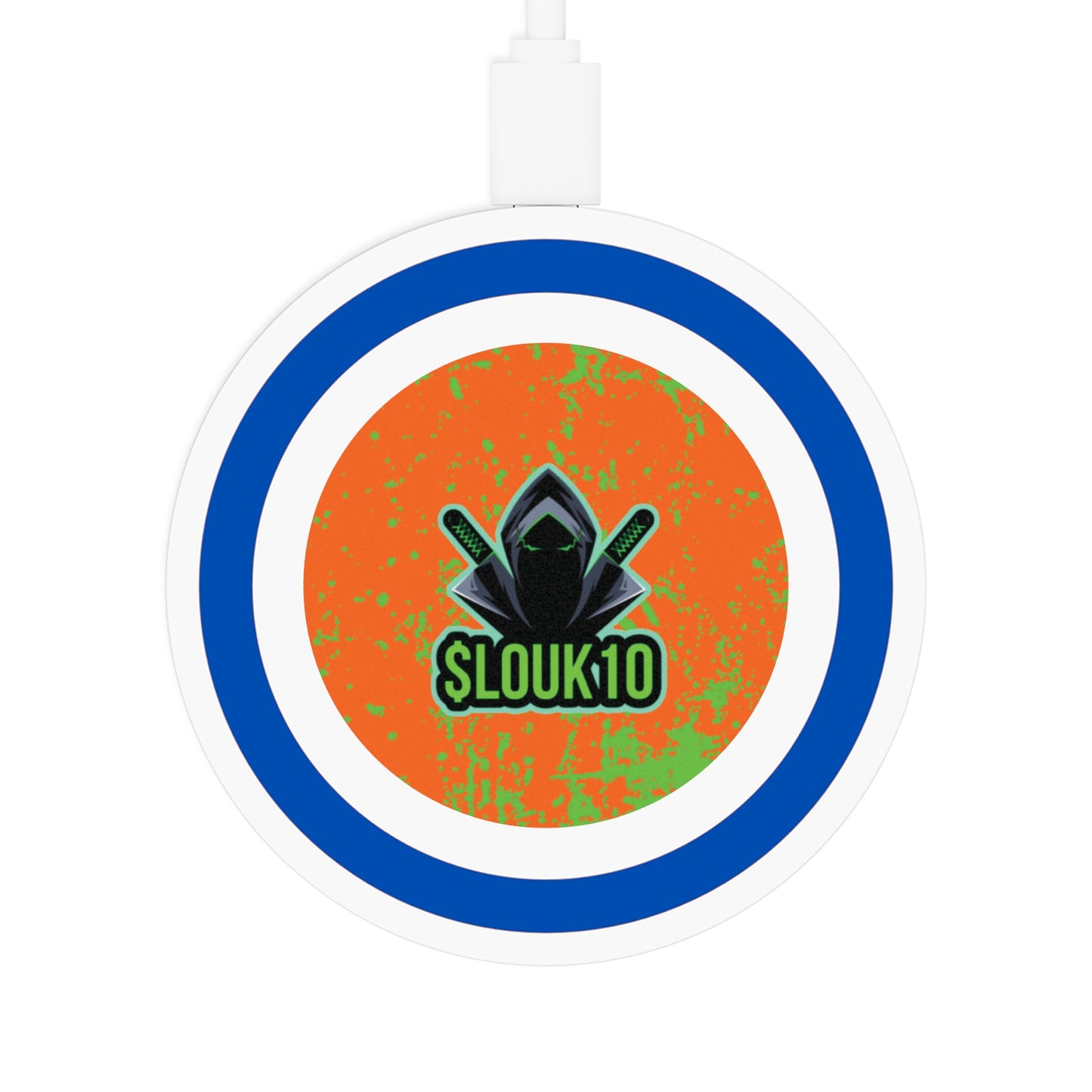 Slouk10 Quake Wireless Charging Pad, Gamer Charger, Cool Tech Gift, Desktop Decoration, Unique Charging Station, Slouk10 Design
