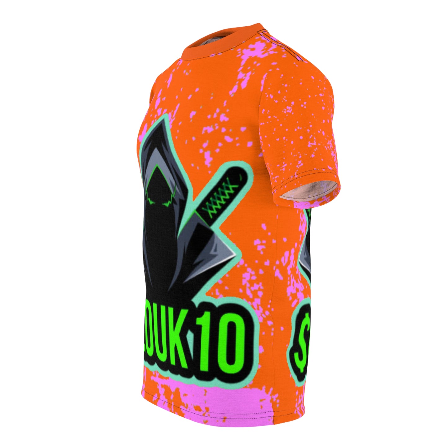 Pink Slouk10 Unisex Cut & Sew Tee (AOP)