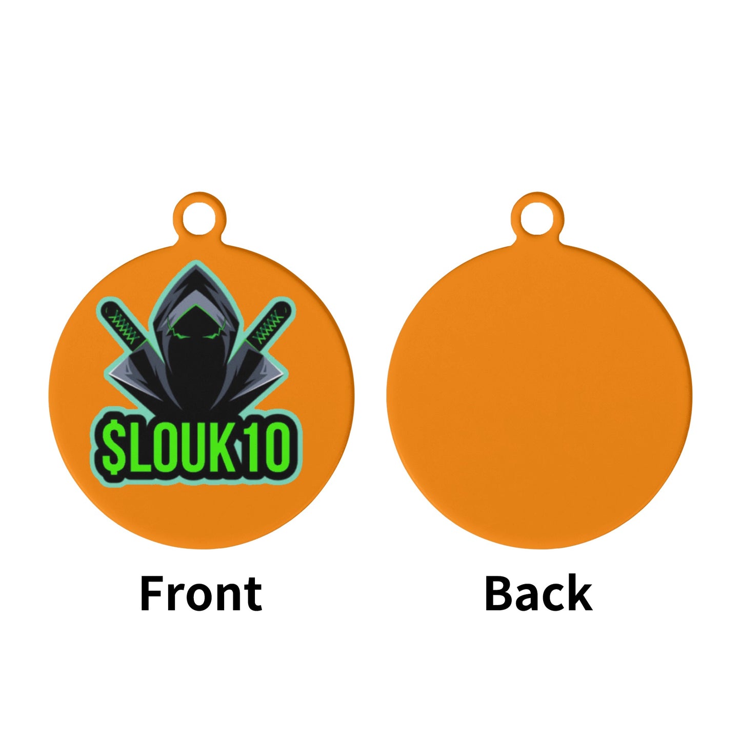 Slouk10 Laser Metal Alloy Dog ID Tag