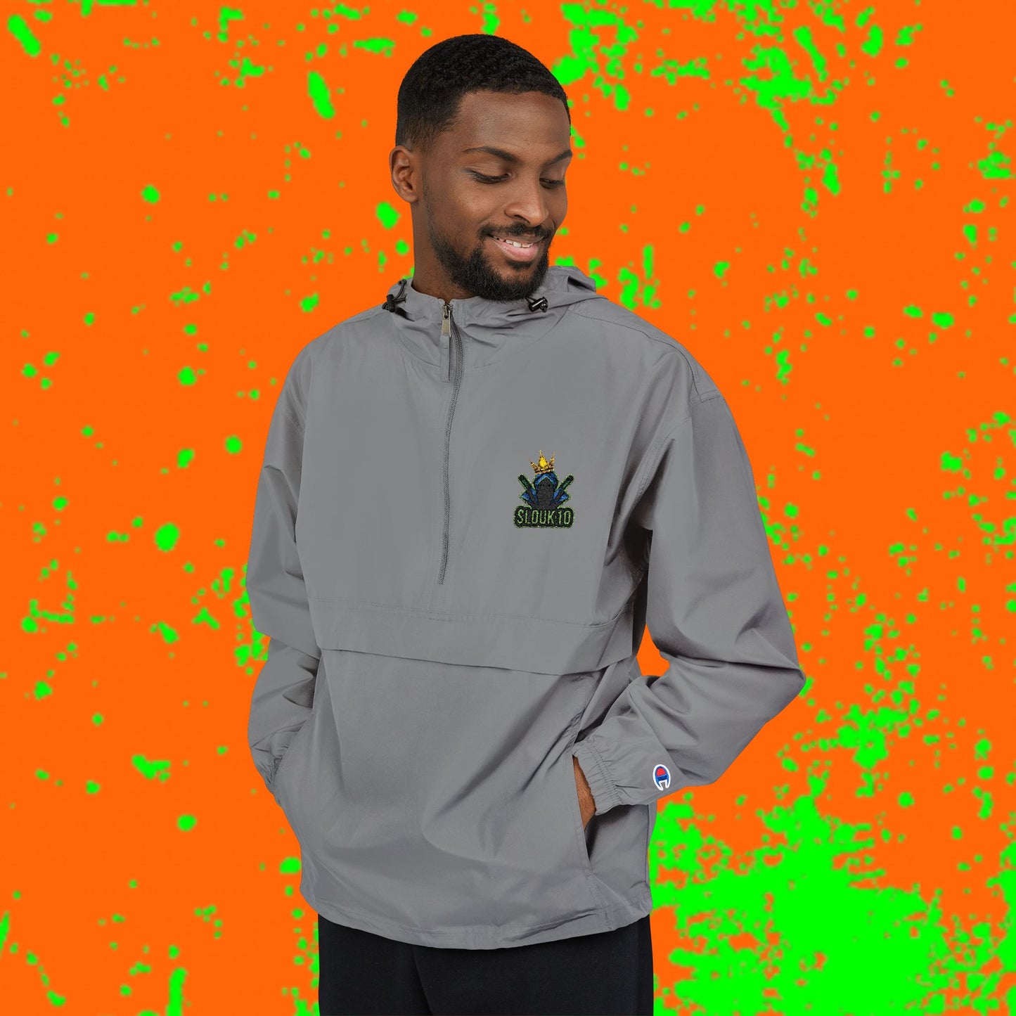 King Slouk Champion Vibrant Packable Anorak Jacket – Unisex Outdoor Essential, Lightweight Windbreaker, Perfect for Travel, Festivals, and Everyday Adventures