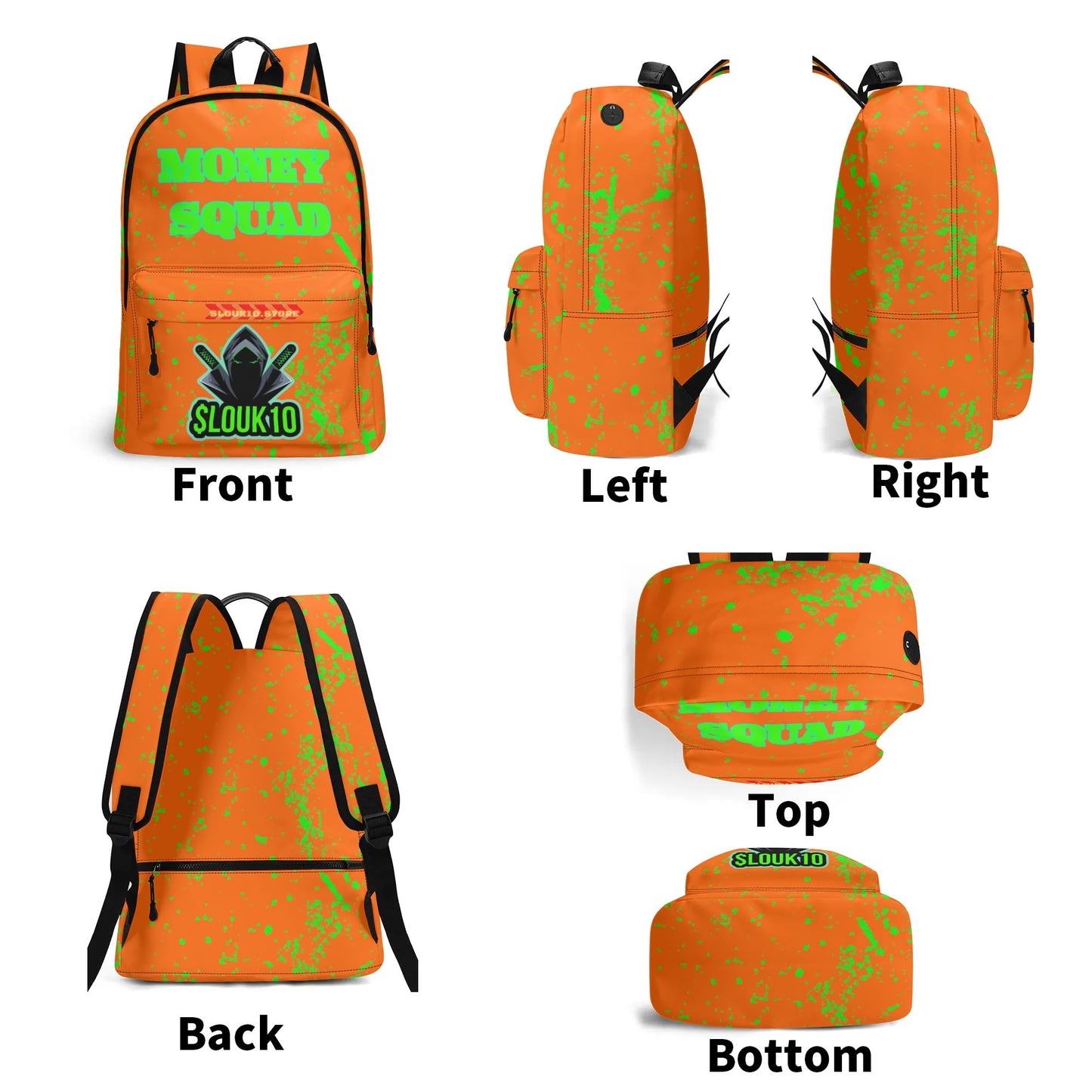 Slouk10 (PU) Leather School Backpack
