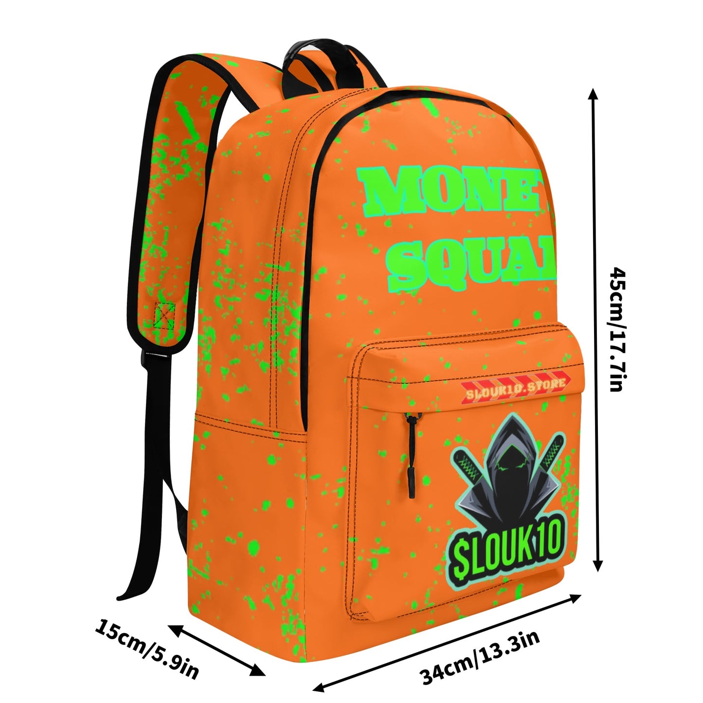 Slouk10 (PU) Leather School Backpack