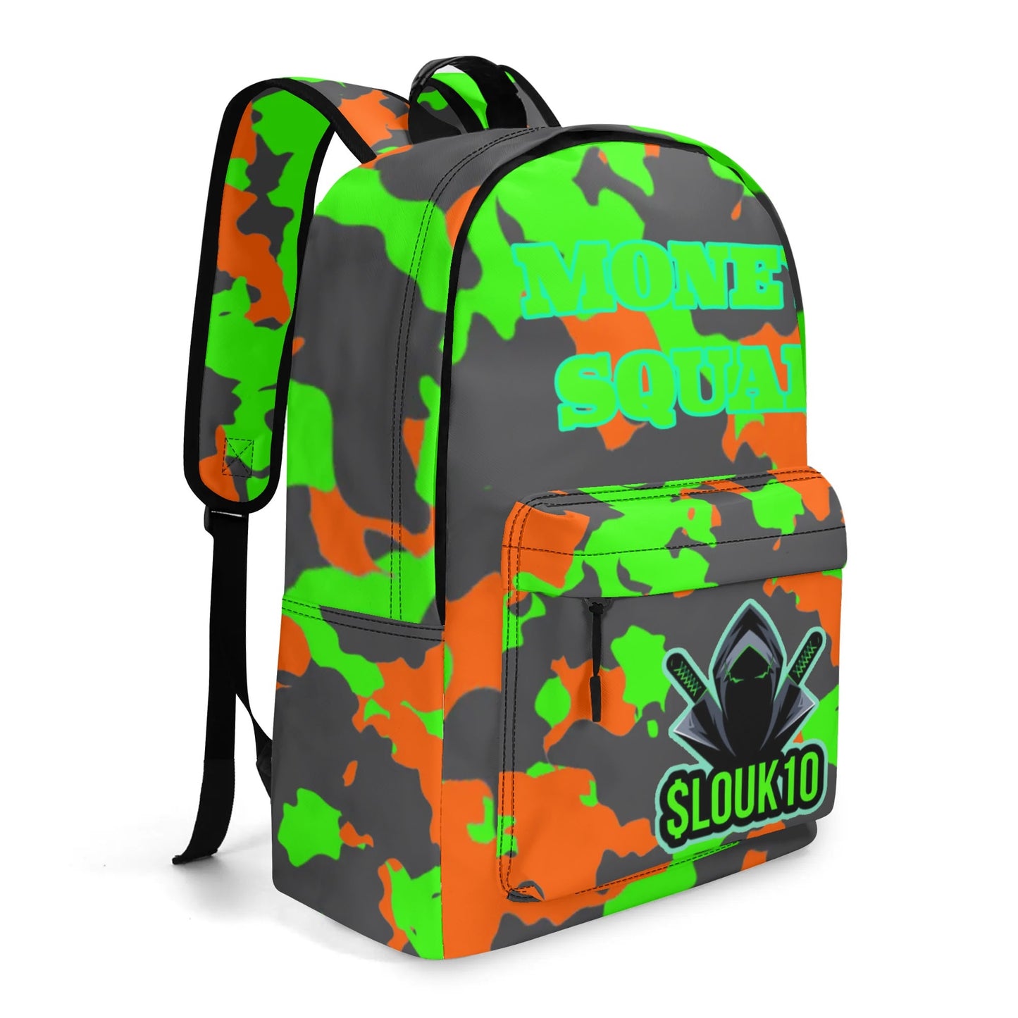 Slouk10 camo (PU) Leather School Backpack