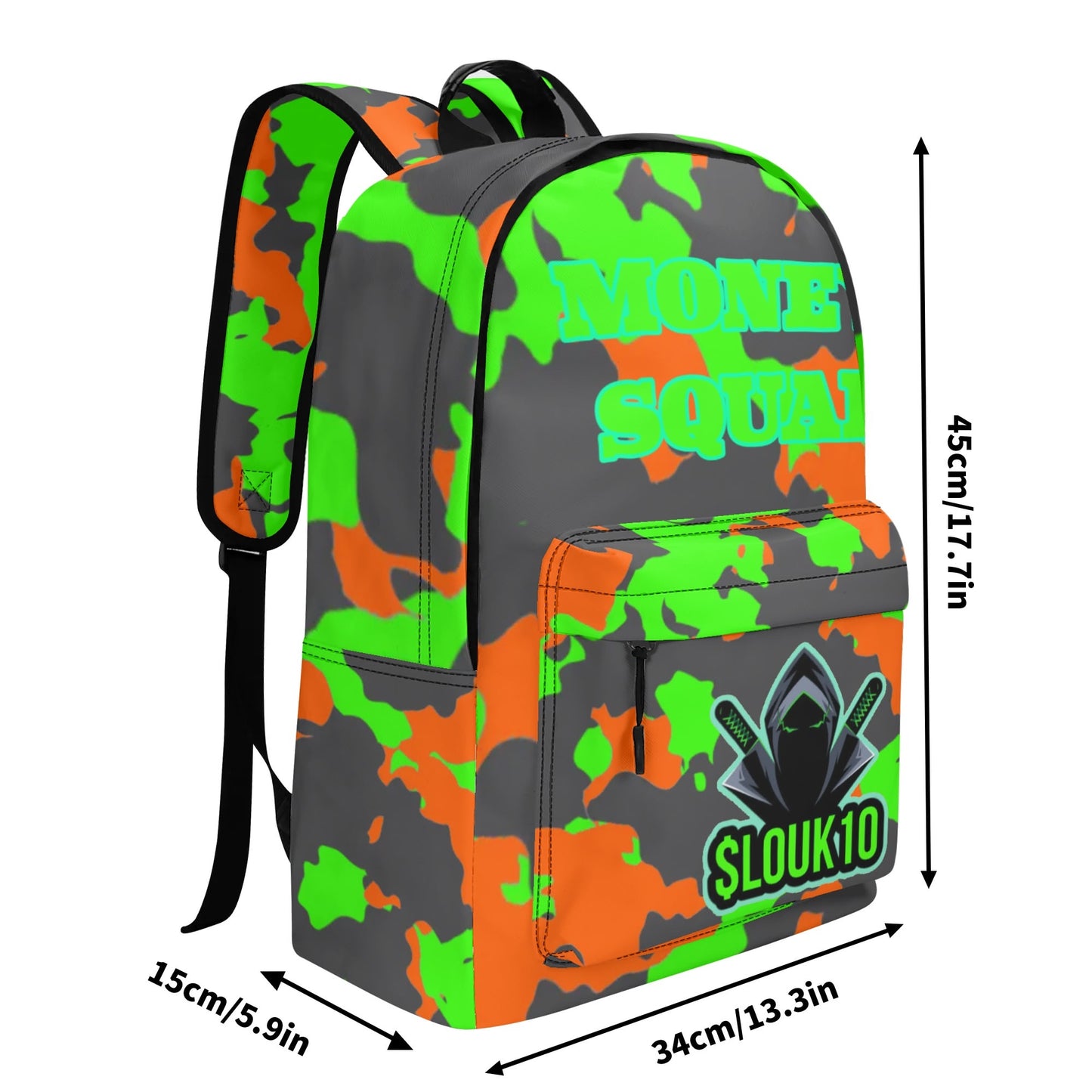 Slouk10 camo (PU) Leather School Backpack