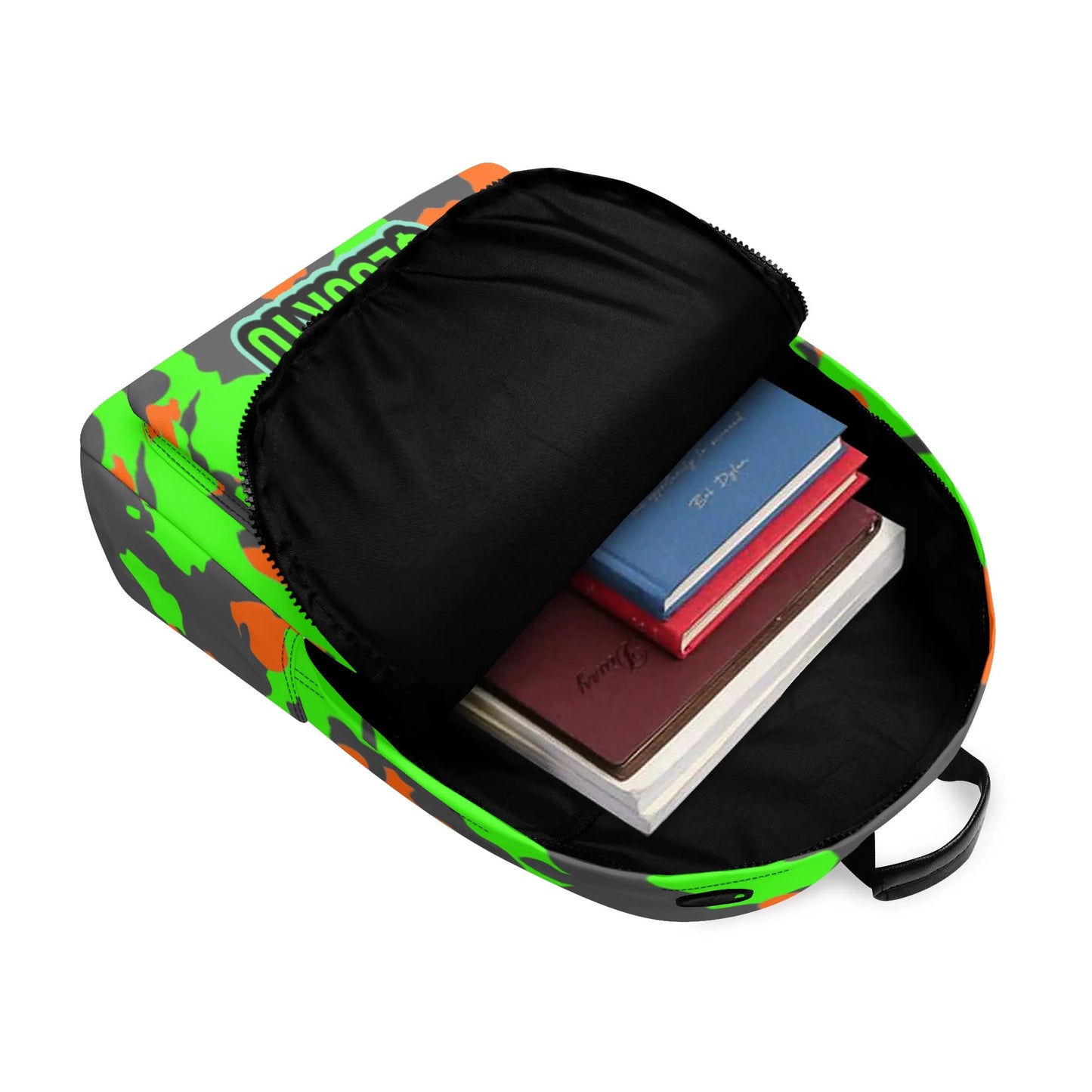 Slouk10 camo (PU) Leather School Backpack