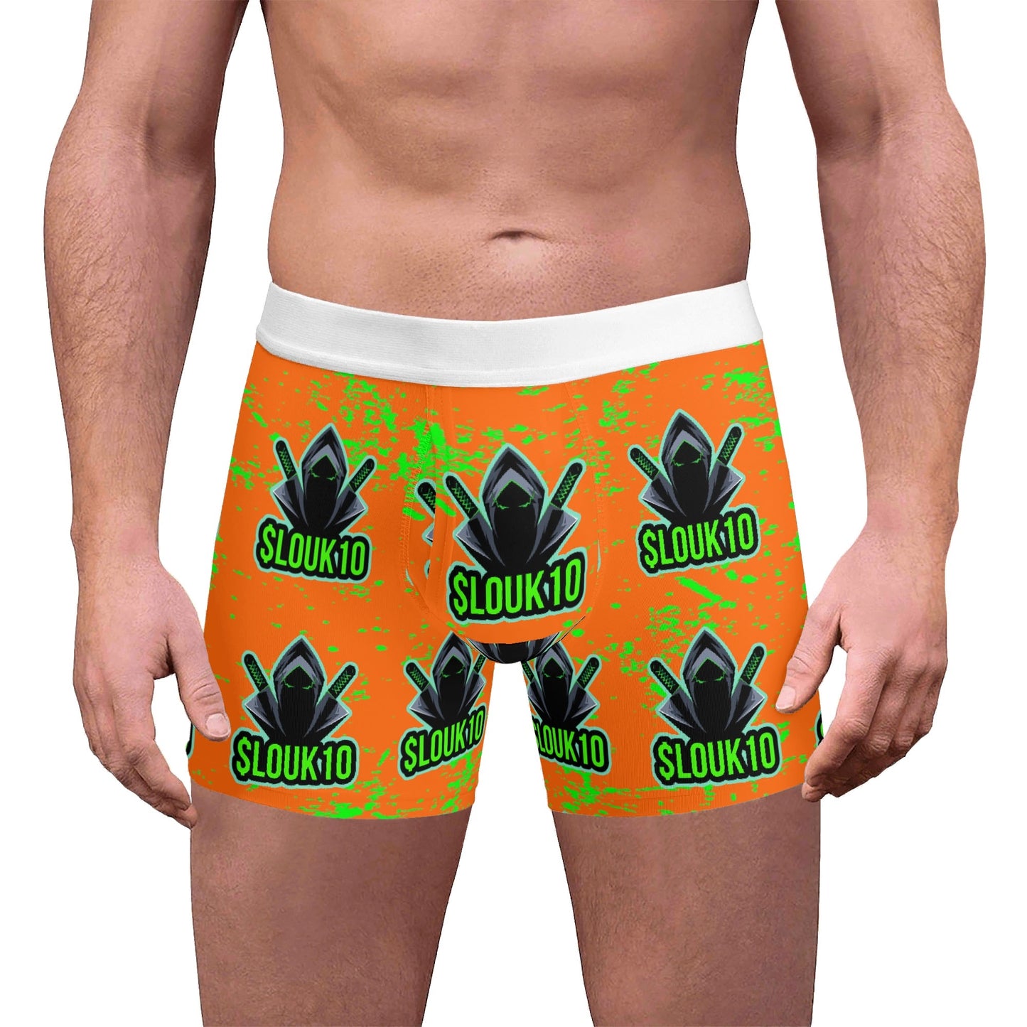 Slouk10 Mens All Over Print Boxer Briefs