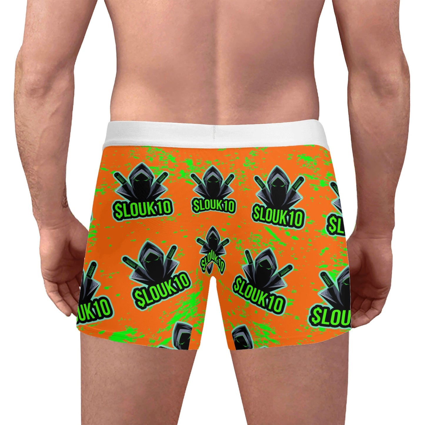 Slouk10 Mens All Over Print Boxer Briefs