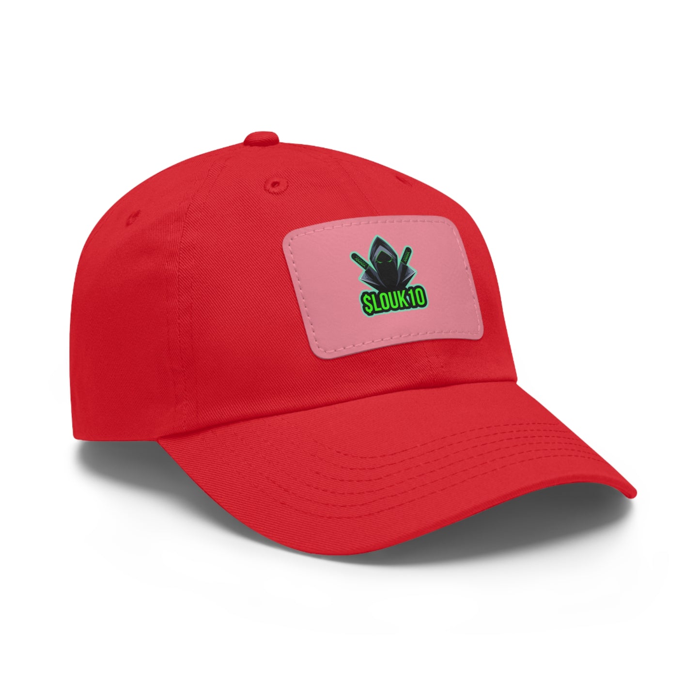 Slouk10 Dad Hat with Leather Patch (Rectangle)