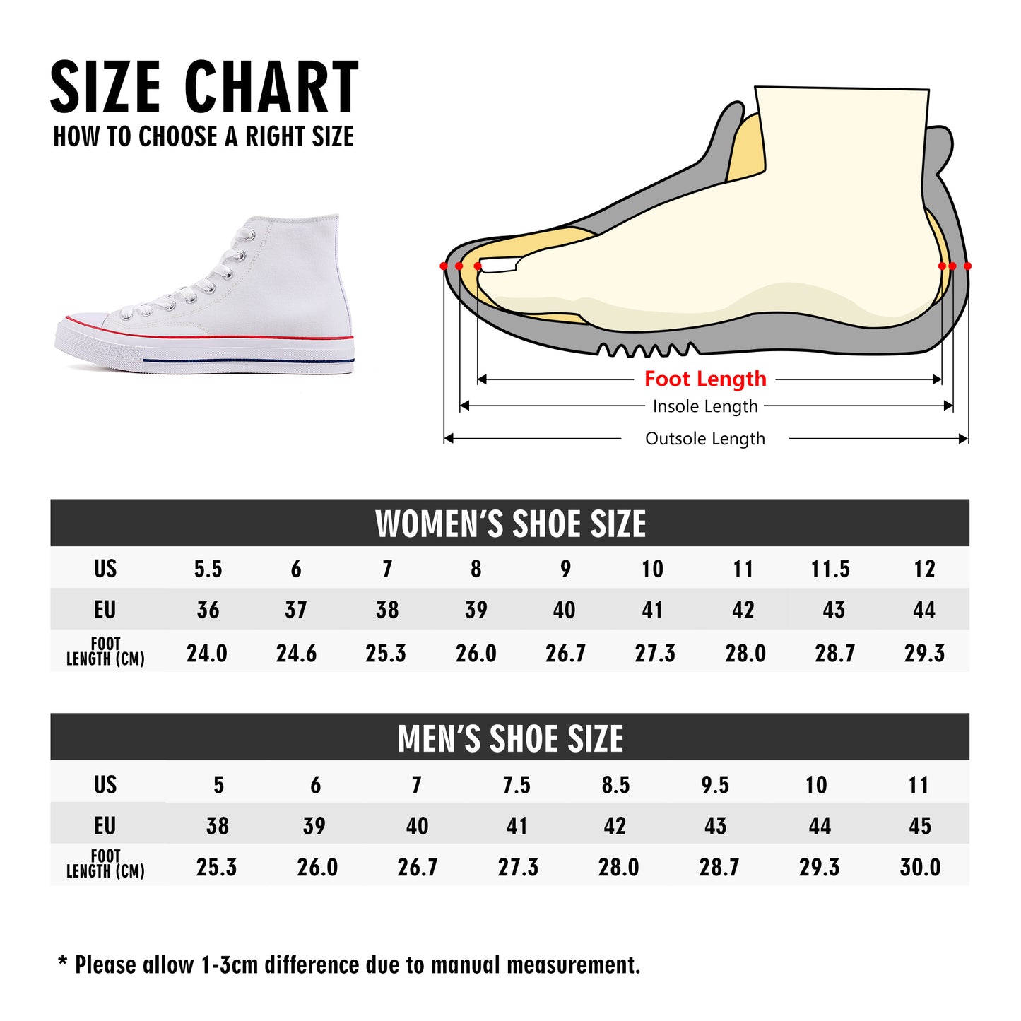 Slouk10 Mens Classic High Top Canvas Shoes