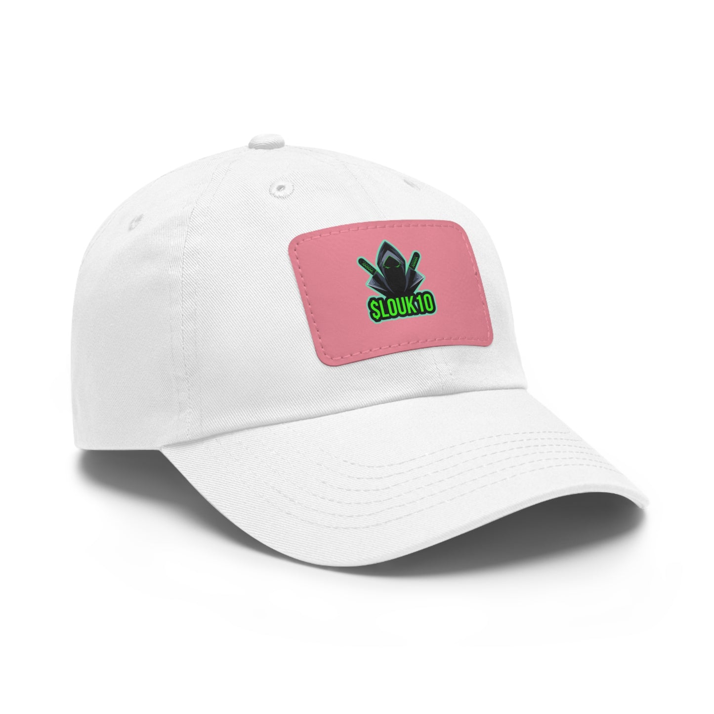 Slouk10 Dad Hat with Leather Patch (Rectangle)