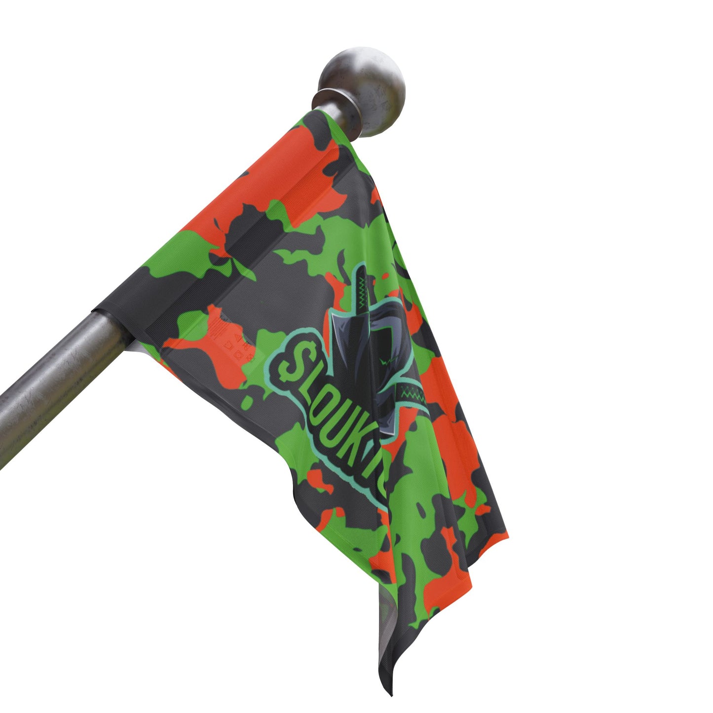 slouk10 Camouflage Flag with Ninja Design, Gamer Decor, Unique Room Decor, Outdoor Flag, Sports Theme, Ninja Lover Gift