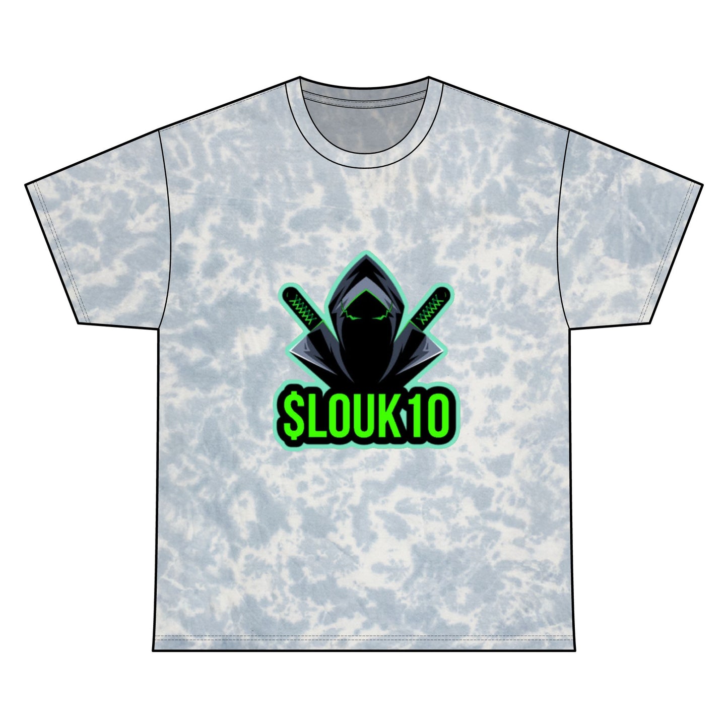 Cool Slouk10 Unisex Tie Dye Tee for Gamers, Comfortable Cotton Shirt, Stylish Graphic Tee, Unique Tie Dye Gift, Summer Casual Wear