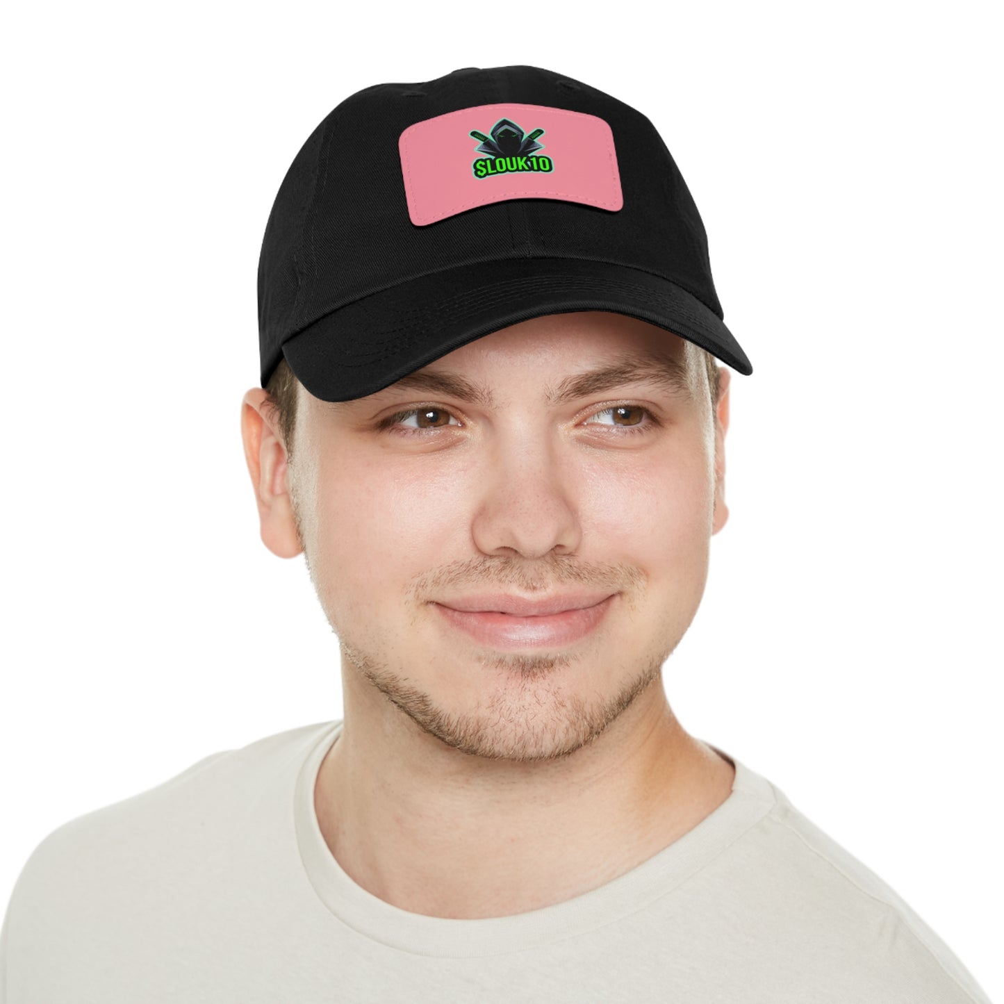 Slouk10 Dad Hat with Leather Patch (Rectangle)