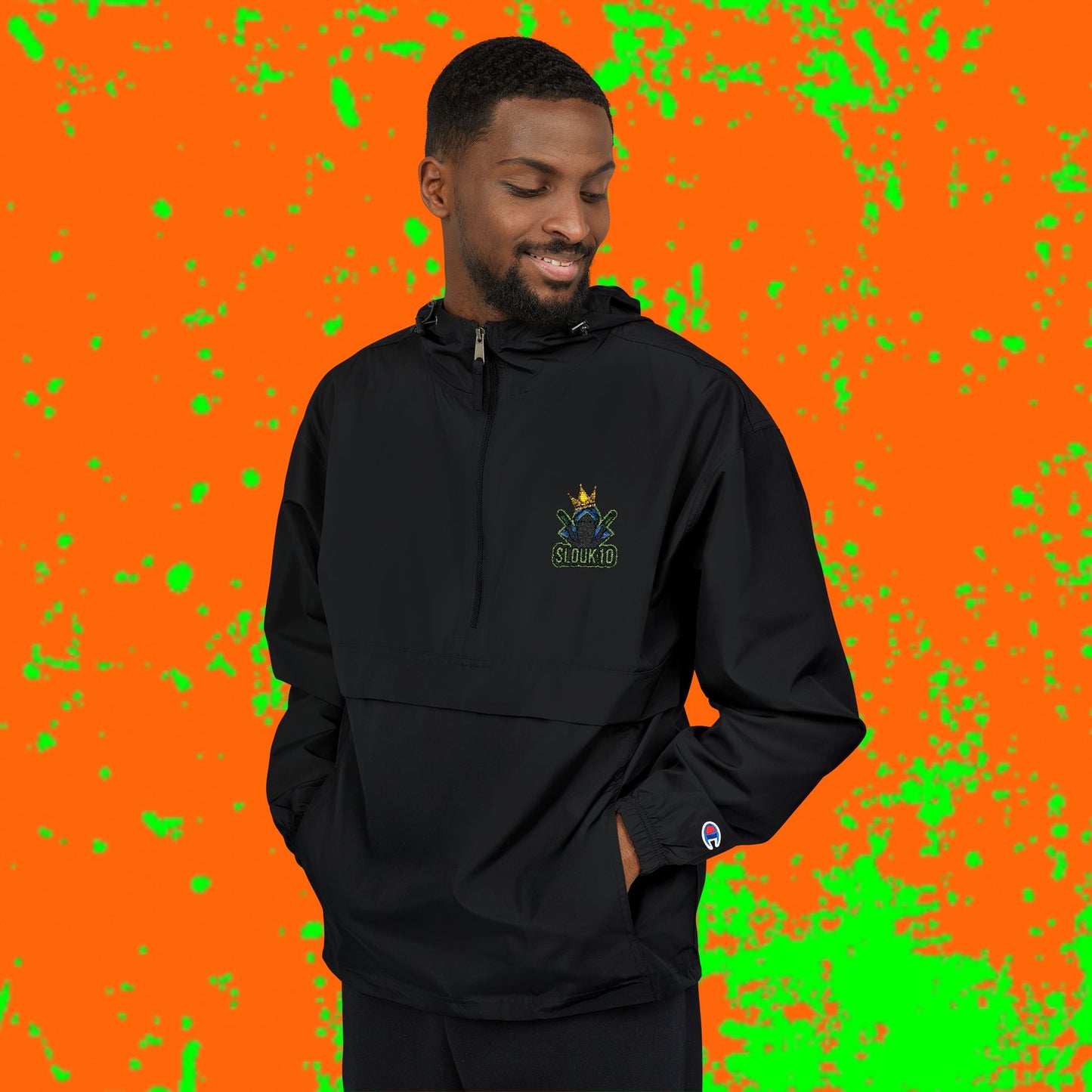King Slouk Champion Vibrant Packable Anorak Jacket – Unisex Outdoor Essential, Lightweight Windbreaker, Perfect for Travel, Festivals, and Everyday Adventures