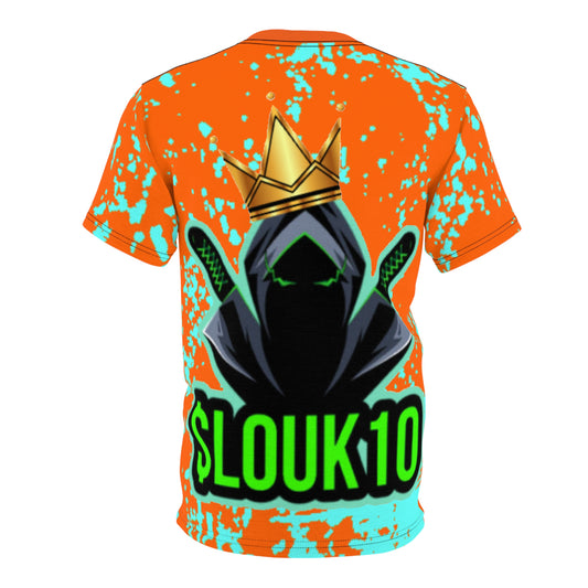 Light Blue Slouk10 Unisex Cut & Sew Tee (AOP)