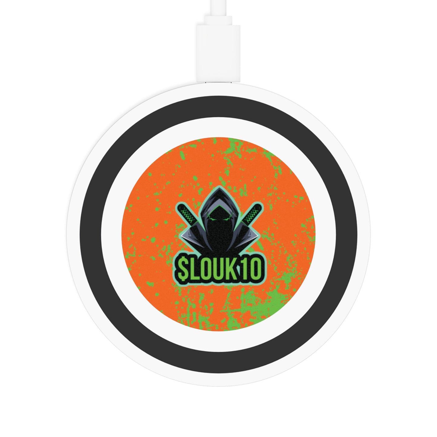 Slouk10 Quake Wireless Charging Pad, Gamer Charger, Cool Tech Gift, Desktop Decoration, Unique Charging Station, Slouk10 Design