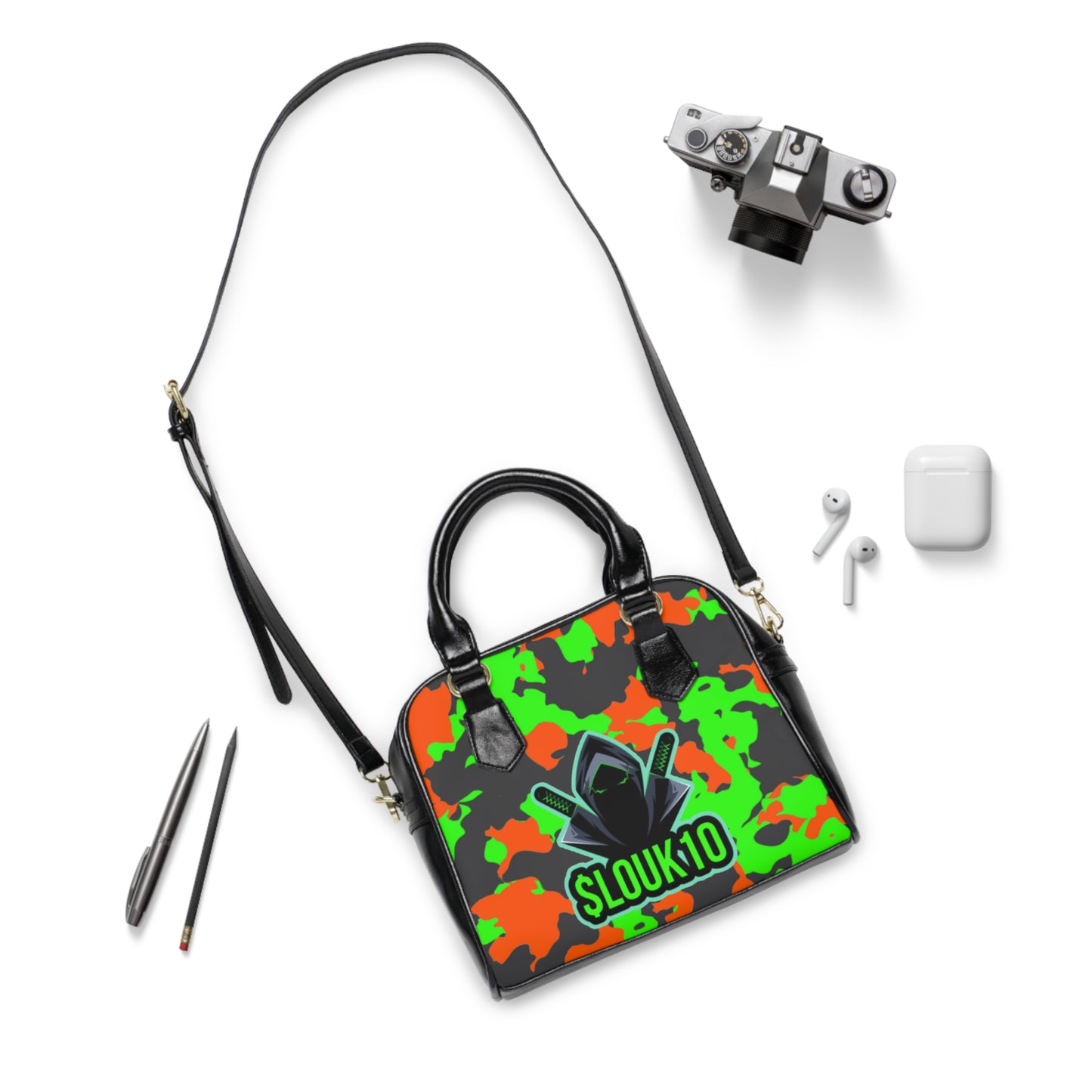 Slouk10 camo Shoulder Handbag