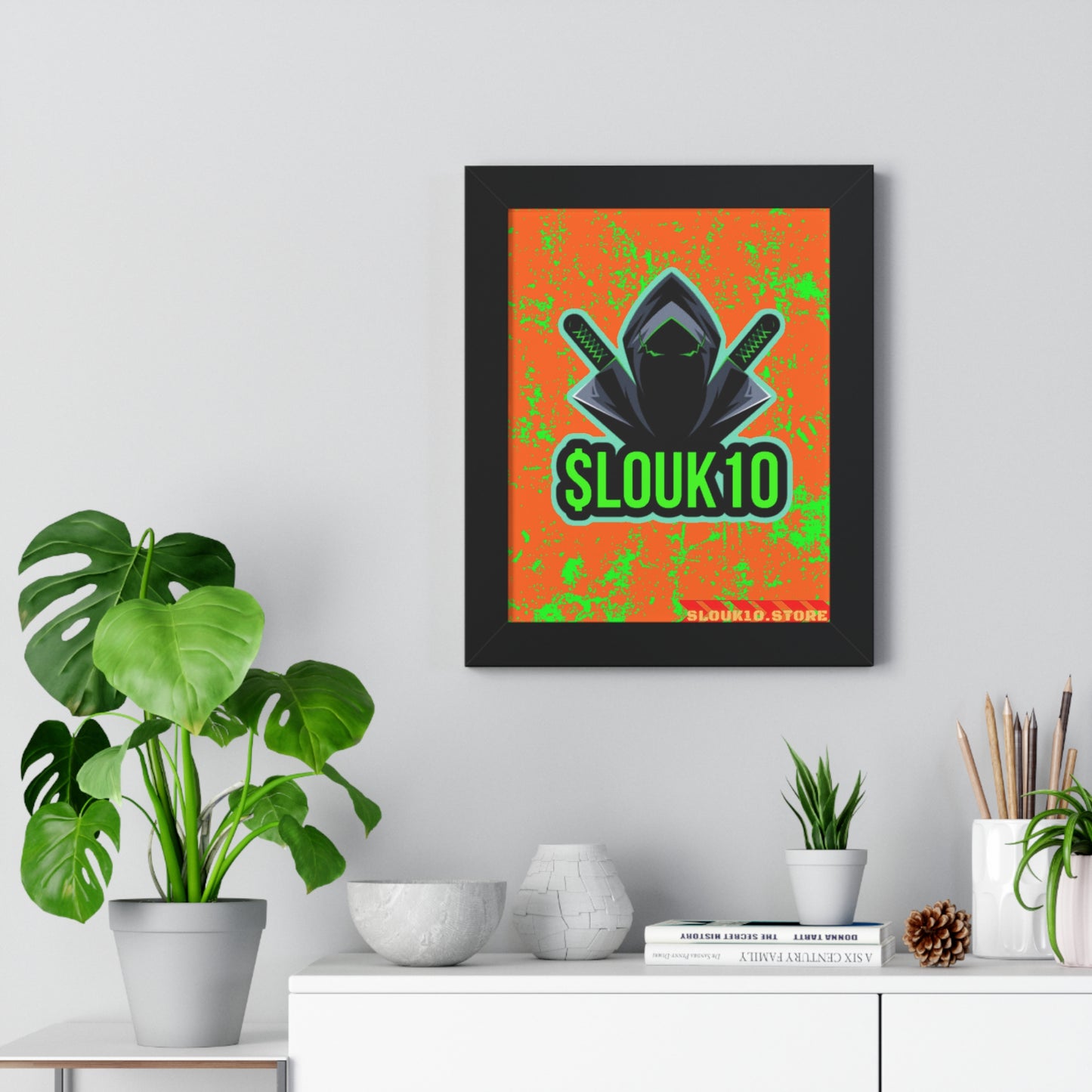 Framed Vertical slouk10 Poster
