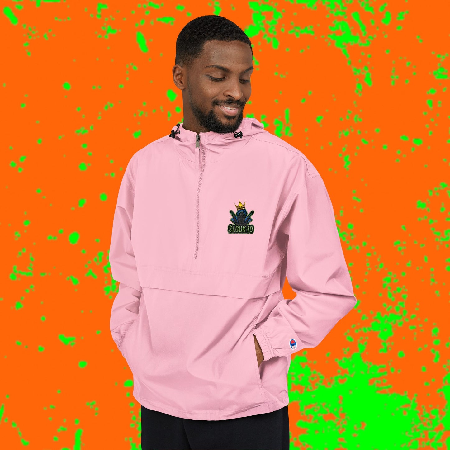 King Slouk Champion Vibrant Packable Anorak Jacket – Unisex Outdoor Essential, Lightweight Windbreaker, Perfect for Travel, Festivals, and Everyday Adventures