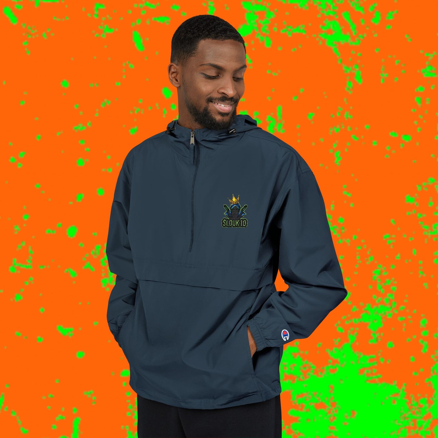King Slouk Champion Vibrant Packable Anorak Jacket – Unisex Outdoor Essential, Lightweight Windbreaker, Perfect for Travel, Festivals, and Everyday Adventures