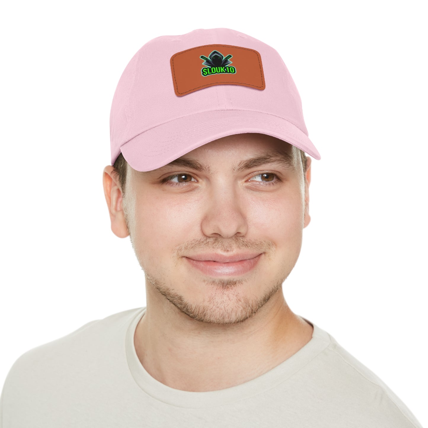 Slouk10 Dad Hat with Leather Patch (Rectangle)