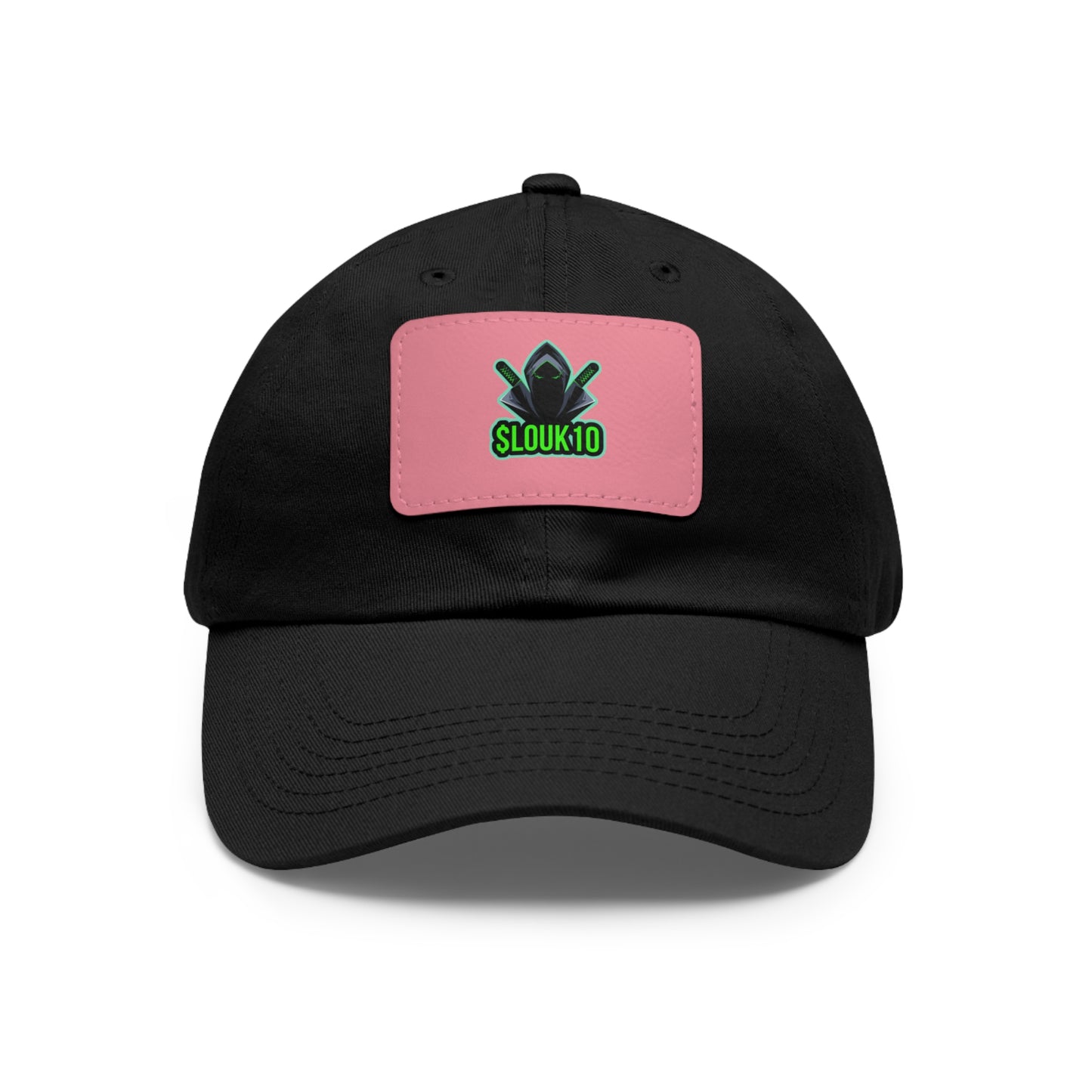 Slouk10 Dad Hat with Leather Patch (Rectangle)