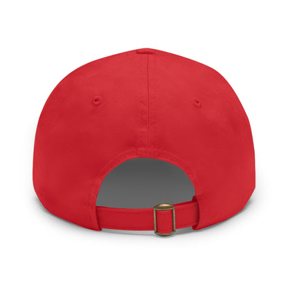 Slouk10 Dad Hat with Leather Patch (Rectangle)