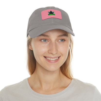 Slouk10 Dad Hat with Leather Patch (Rectangle)