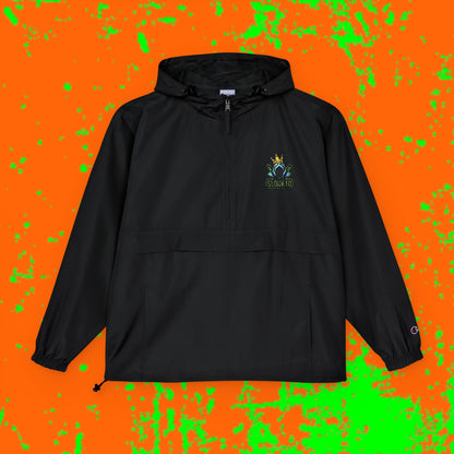 King Slouk Champion Vibrant Packable Anorak Jacket – Unisex Outdoor Essential, Lightweight Windbreaker, Perfect for Travel, Festivals, and Everyday Adventures