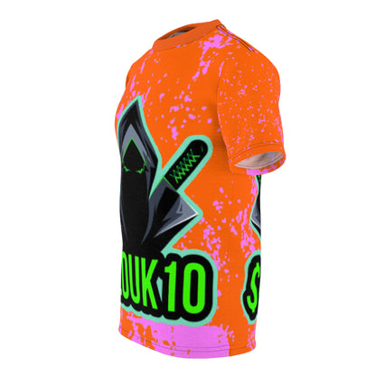 Pink Slouk10 Unisex Cut & Sew Tee (AOP)