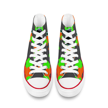 Slouk10 Mens Classic High Top Canvas Shoes