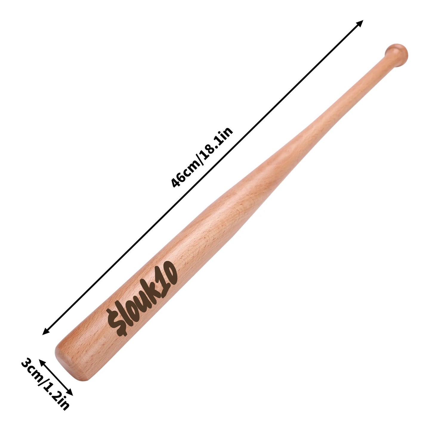 Engraved $louk10 Wooden Mini Baseball Bat