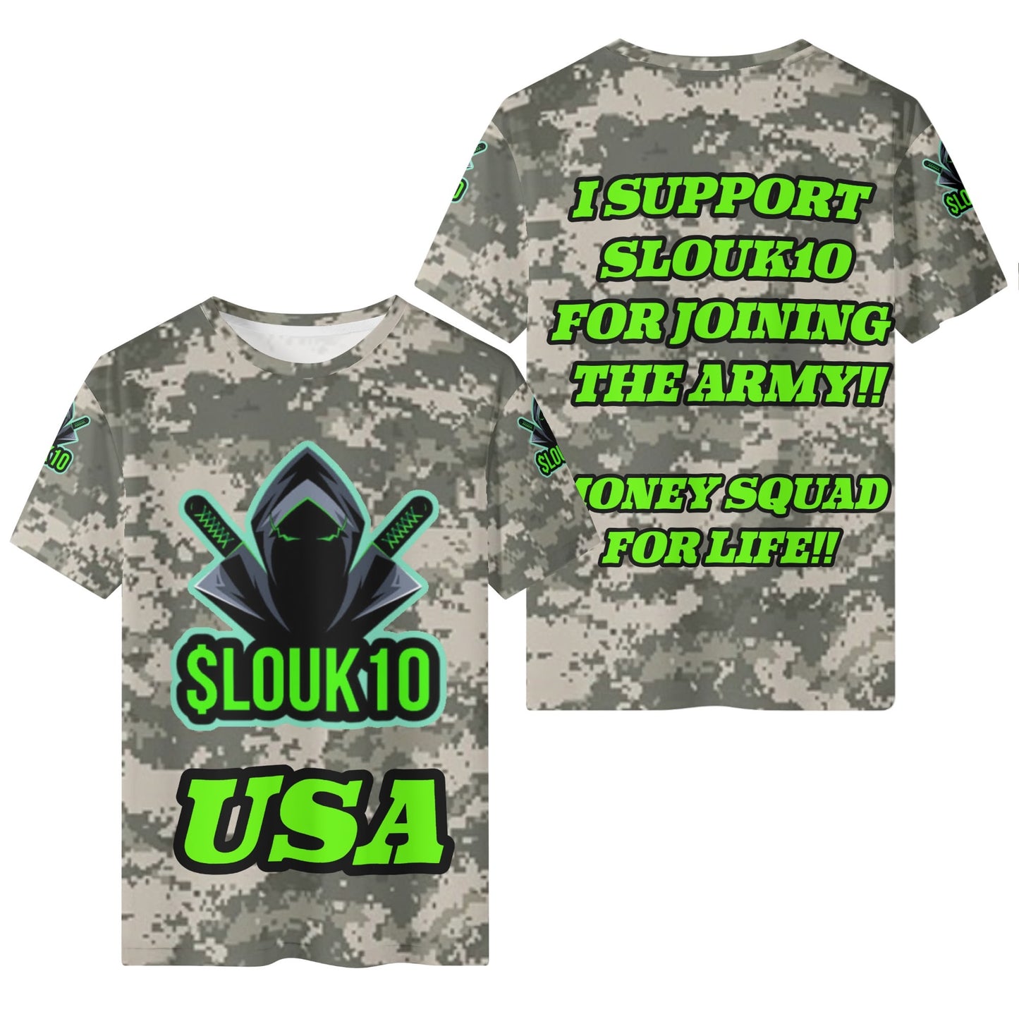 Slouk10s ARMY camo Mens All Over Print Classic T-Shirt