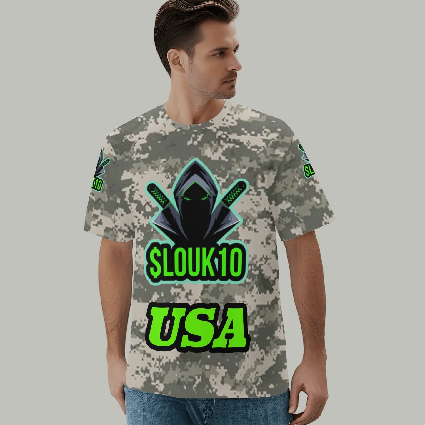 Slouk10s ARMY camo Mens All Over Print Classic T-Shirt