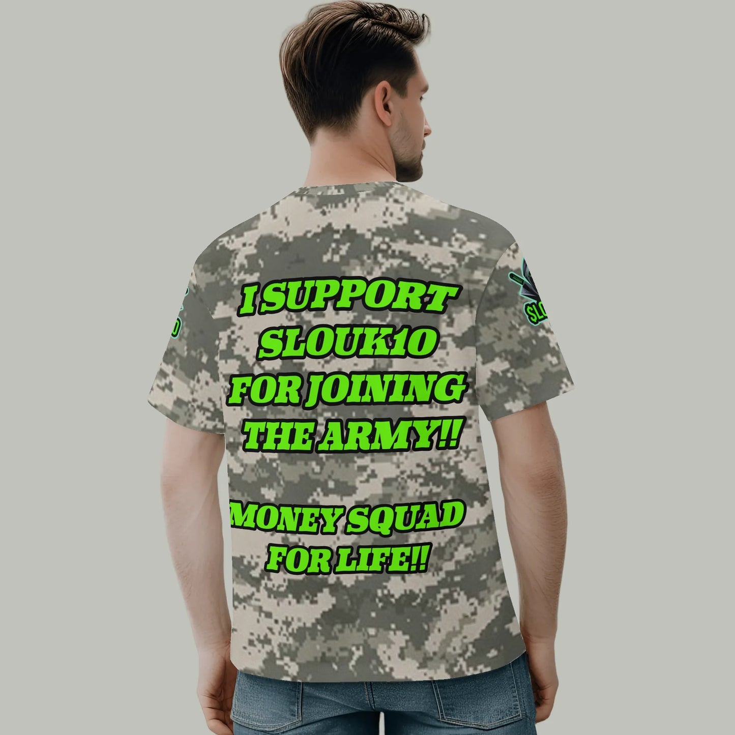Slouk10s ARMY camo Mens All Over Print Classic T-Shirt