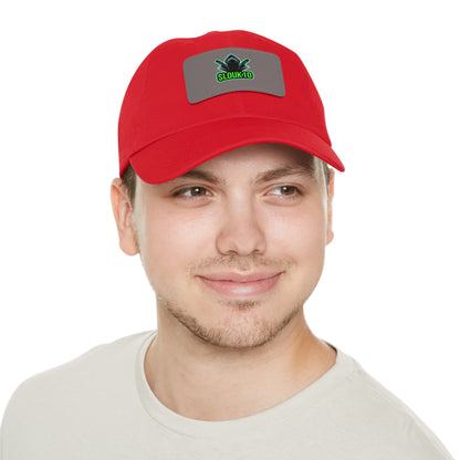 Slouk10 Dad Hat with Leather Patch (Rectangle)