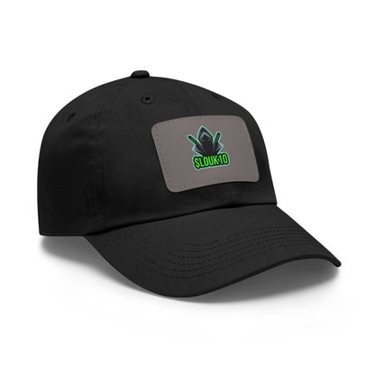 Slouk10 Dad Hat with Leather Patch (Rectangle)