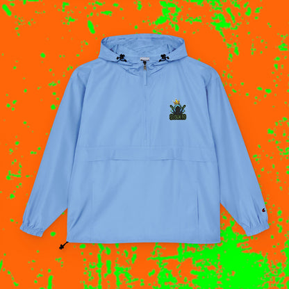 King Slouk Champion Vibrant Packable Anorak Jacket – Unisex Outdoor Essential, Lightweight Windbreaker, Perfect for Travel, Festivals, and Everyday Adventures
