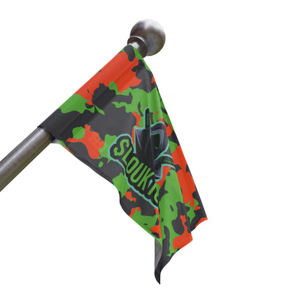 slouk10 Camouflage Flag with Ninja Design, Gamer Decor, Unique Room Decor, Outdoor Flag, Sports Theme, Ninja Lover Gift