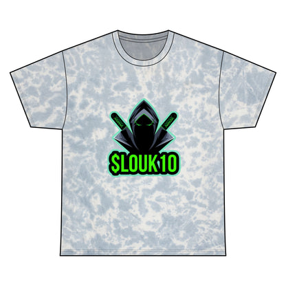Cool Slouk10 Unisex Tie Dye Tee for Gamers, Comfortable Cotton Shirt, Stylish Graphic Tee, Unique Tie Dye Gift, Summer Casual Wear