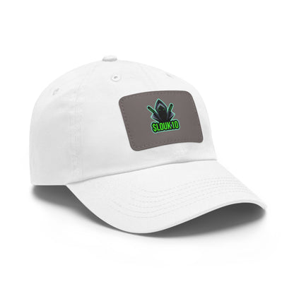 Slouk10 Dad Hat with Leather Patch (Rectangle)