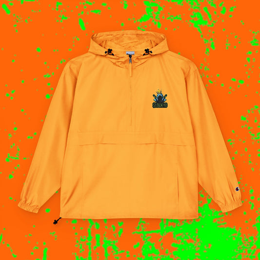 King Slouk Champion Vibrant Packable Anorak Jacket – Unisex Outdoor Essential, Lightweight Windbreaker, Perfect for Travel, Festivals, and Everyday Adventures